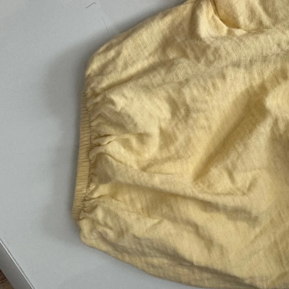 Old‎ Navy Yellow Puff Sleeve Square Neck Top Size Large